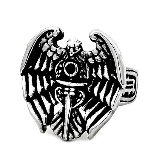 316 Steel Ring - Silver Color - Imposing Eagle