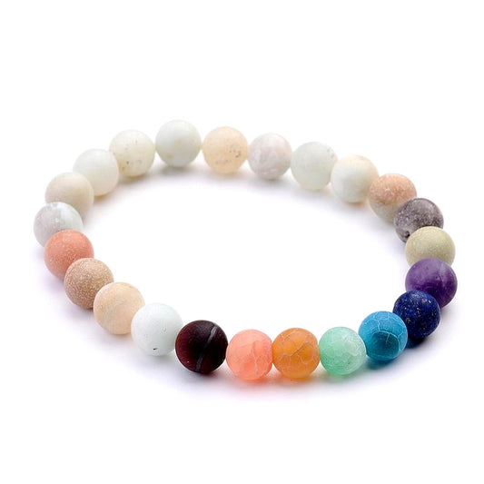Bracelet for men or women natural stones amazonite 7 chakras