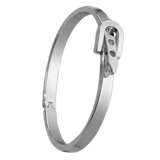 Rhodium-plated bracelet for women belt