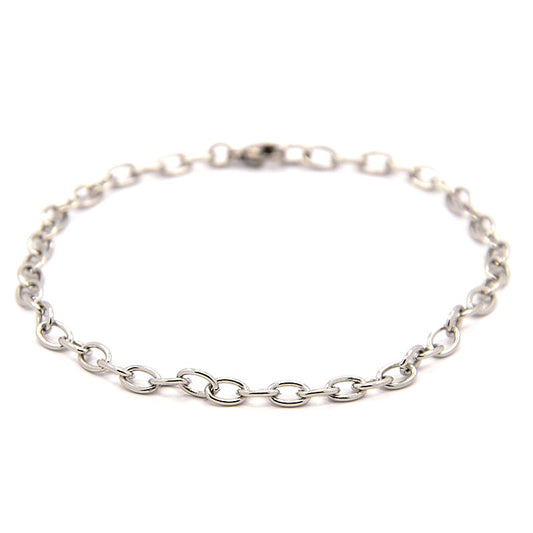 Stainless steel bracelet 21 cm - 4 mm