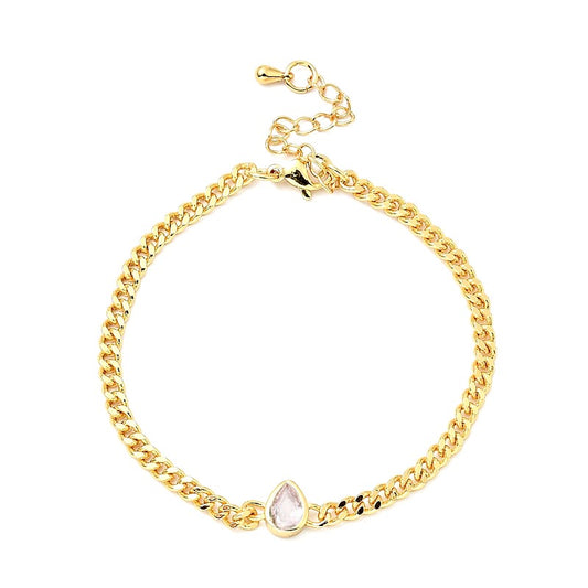 Soft white gold bracelet