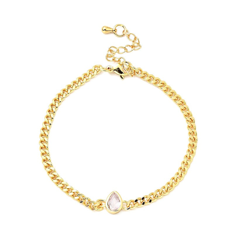 Soft white gold bracelet
