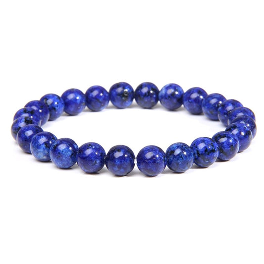 Bracelet for Men or Women - Natural stone 8 mm - Lapis lazuli