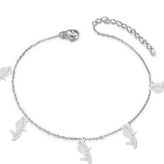 Martinique stainless steel anklet
