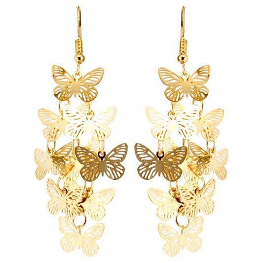 Boucles d'oreilles fantaisie pour Femme - Multitude de papillons