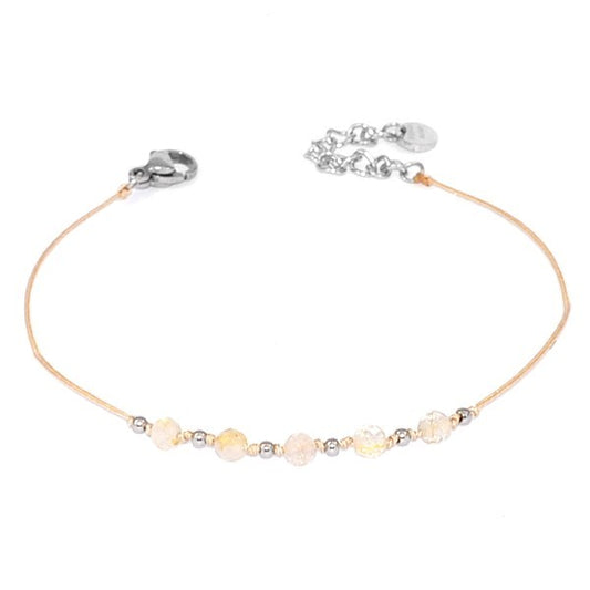 Bracelet pour femme - Pierre minerale - Cristal de roche