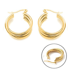 Boucles d'oreilles acier