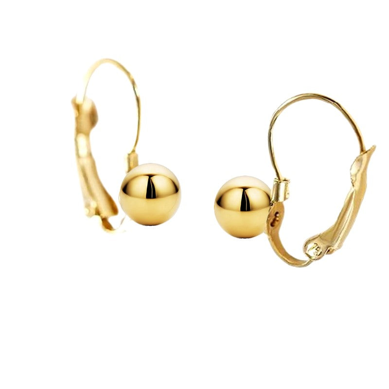 Drop earrings Creoles ball