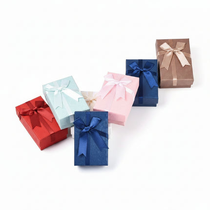 24 écrins pour parures couleurs mélangées 8*5*3 cm