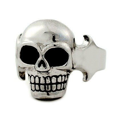 Bague en Acier 316 - Couleur argenté - Petite tête de mort