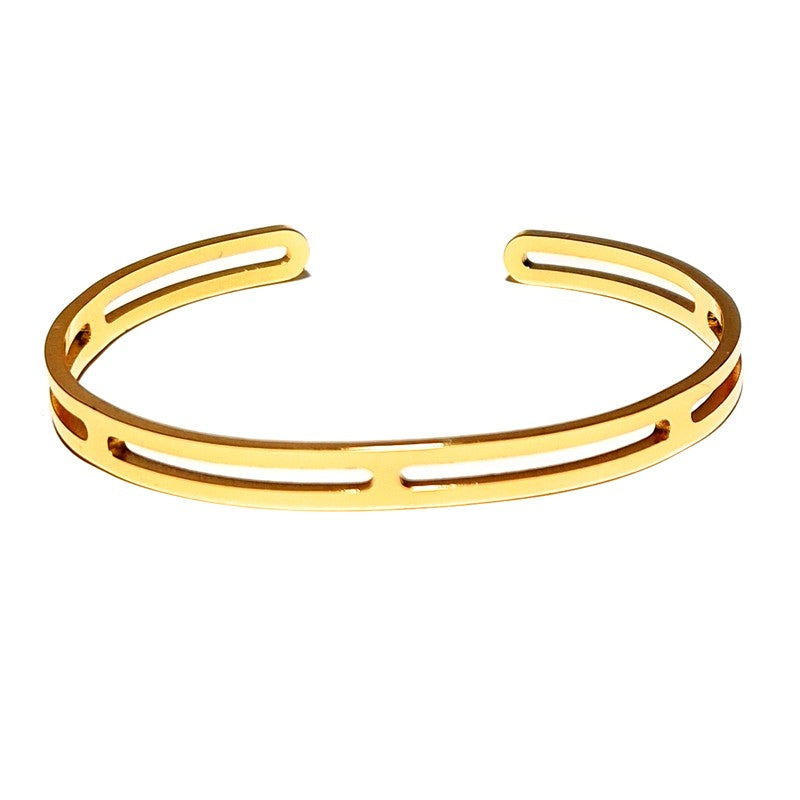 Women's bracelet - double row bangle