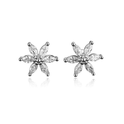 Boucles d'oreilles argent 925 Fleur Cotemode