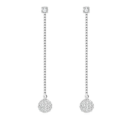 Boucles d'oreilles argent 925 shamballa Virginie Cotemode