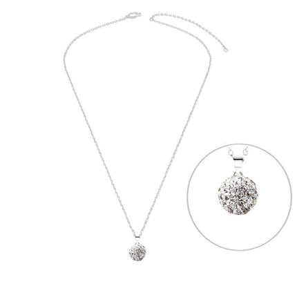 Collier argent 925 boule zirconiums sertis Cotemode