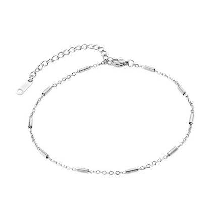 Chaîne de cheville en acier inoxydable couleur argenté Bijouxmode