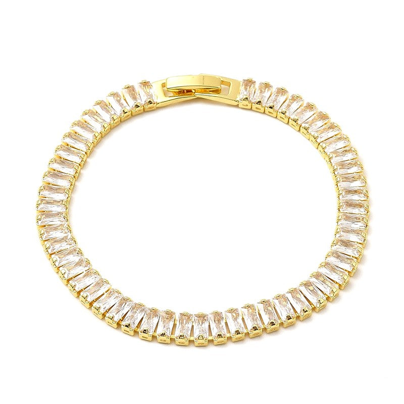 Bracelet pour femme - zirconiums blanc