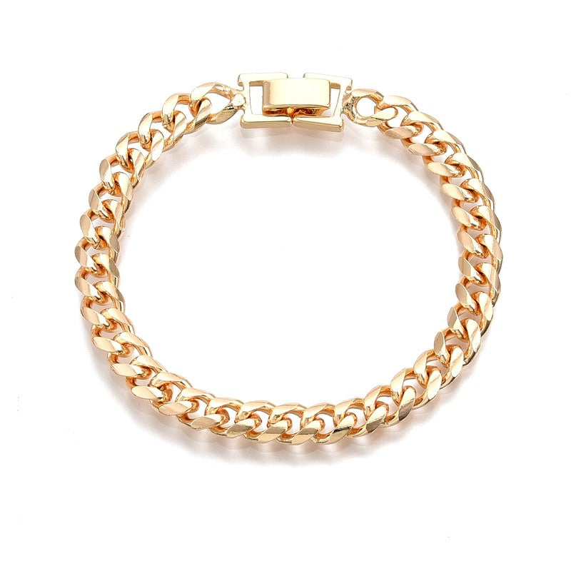 Women's bracelet - 6 mm curb chain