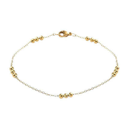 Bracelet souple fin en acier inoxydable boules Bijouxmode