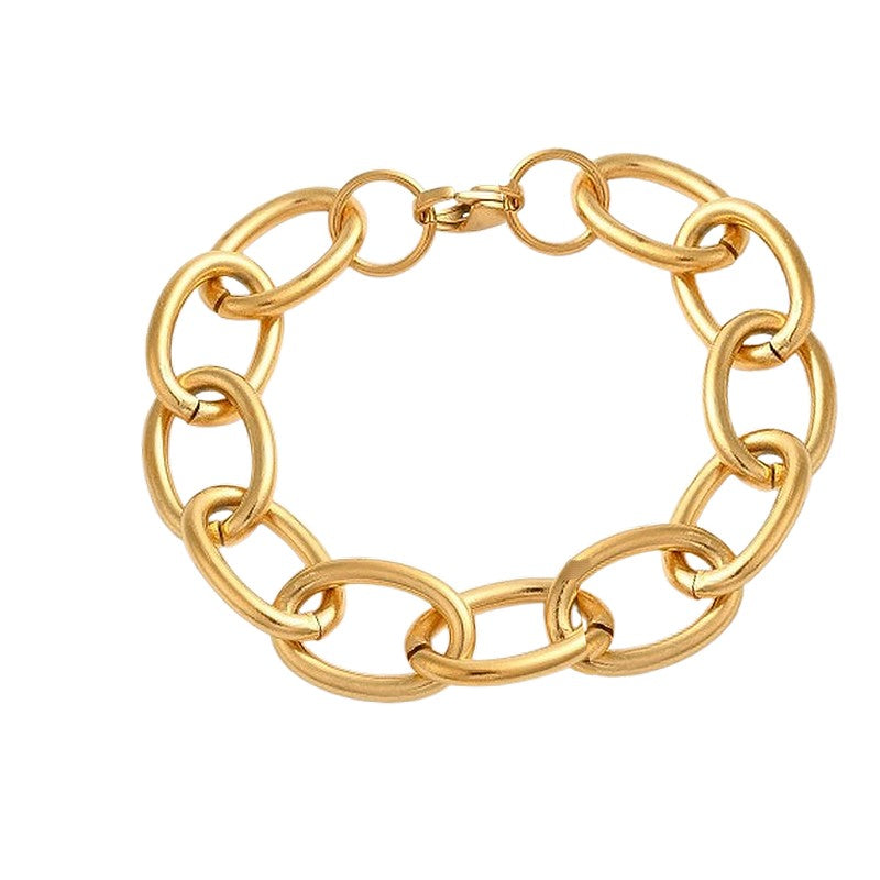 Bracelet acier inoxydable maille chaîne