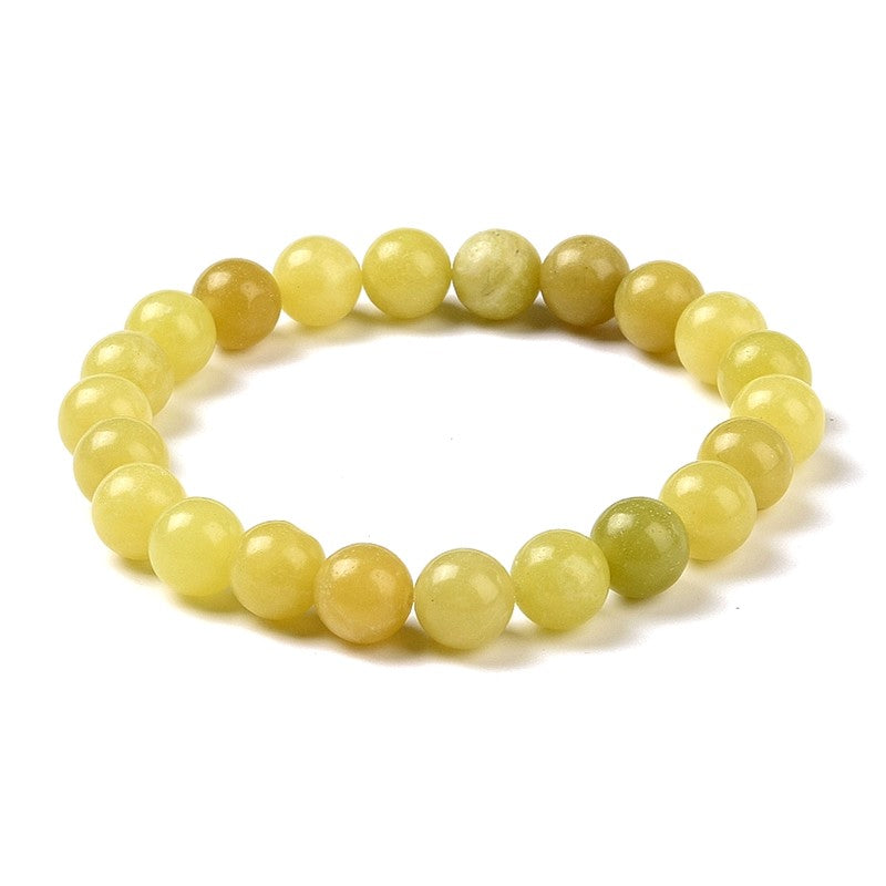 Bracelet pour homme ou femme - Pierre naturelle quartz citron