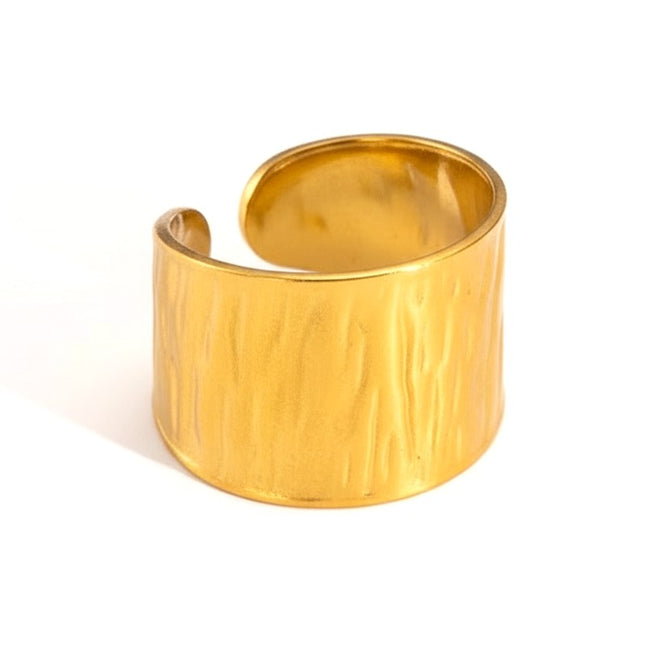 Bague acier inoxydable réglable large