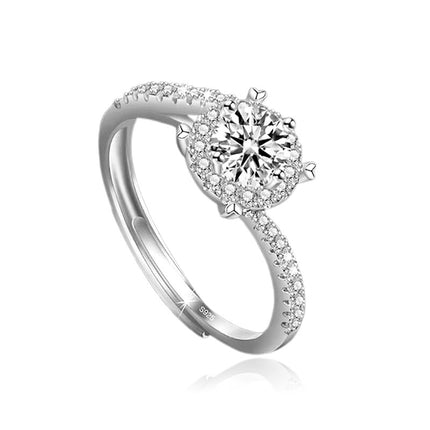 Bague argent 925 ornée de zirconiums Martine