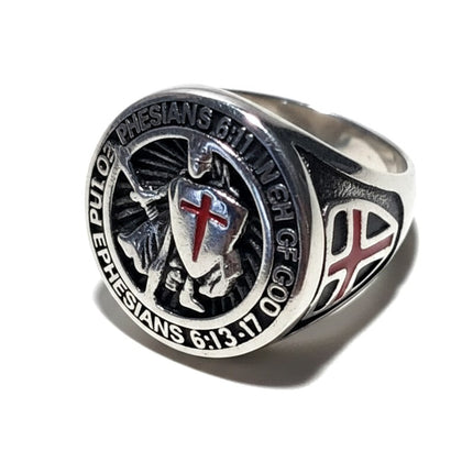 Bague chevalière acier inoxydable chevalier