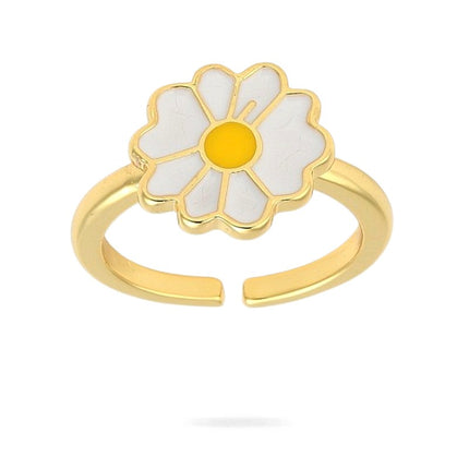 Bague femme réglable fleur marguerite