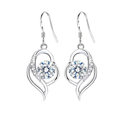 Boucles d'oreilles argent 925 tombante Bérengère