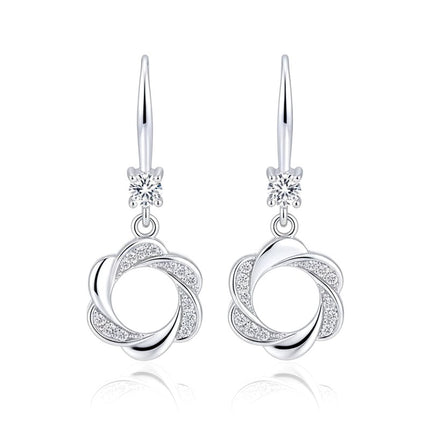 Boucles d'oreilles argent 925 tombante Anthéa