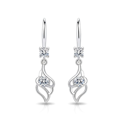 Boucles d'oreilles argent 925 tombante Auxane