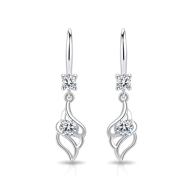 Boucles d'oreilles argent 925 tombante Auxane