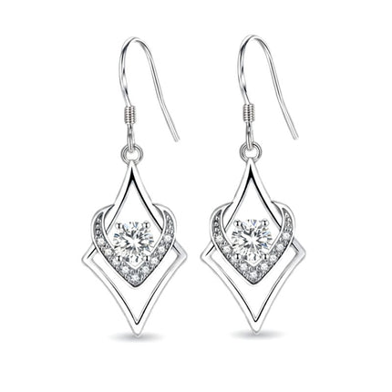 Boucles d'oreilles argent 925 tombante Bérénice