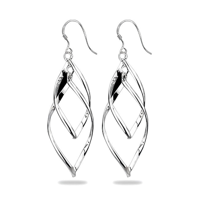 Boucles d'oreilles argent 925 tombante Blandine