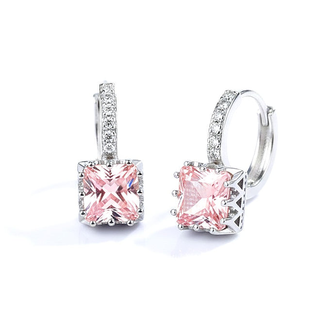 Boucles d'oreilles argent 925 tombante Marie-Dominique