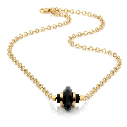 Collier pour femme - Pierre naturelle et acier - Agate