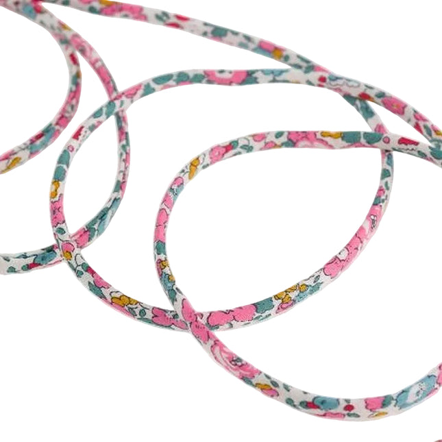 Cordon Liberty 100% coton 5 mm Rose