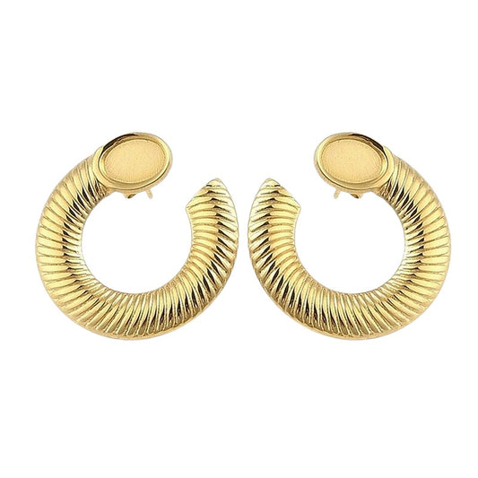 Boucles d'oreilles tombantes en forme escargot