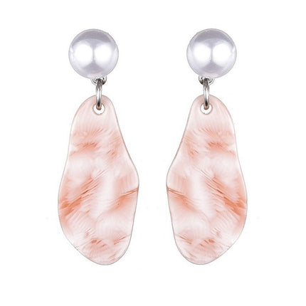 Boucles d'oreilles fantaisie tombantes résine Bijouxmode