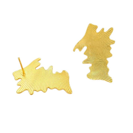 Boucles d'oreilles forme originale Boucles d'oreilles plaqué or Bijouxmode