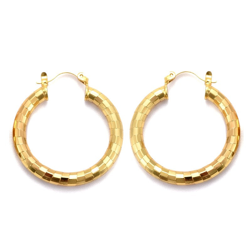 Pendientes aros de oro de 30 mm