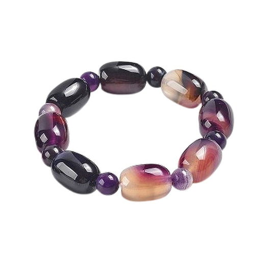 Bracelet for men or women - natural stone 15 mm - Agate