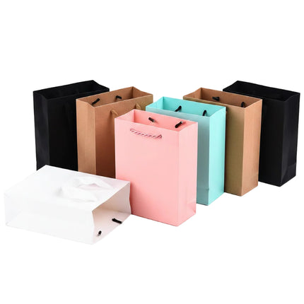 Lot de 10 petits sacs pochettes cadeaux couleurs mélangées 16*12*6 cm