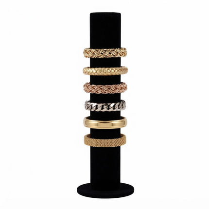 Présentoir tour velour noir pour bracelet 31*10 cm