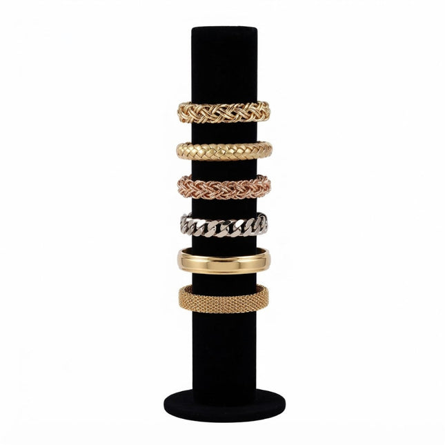 Présentoir tour velour noir pour bracelet 31*10 cm