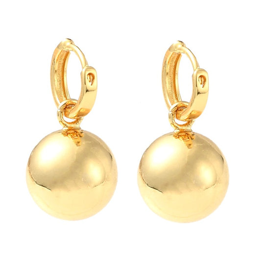 Drop ball earrings