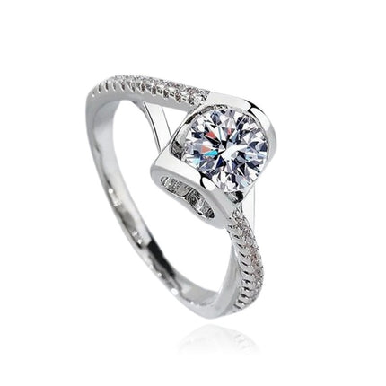 Bague argent 925 oxyde ornée de zirconiums Diane Cotemode