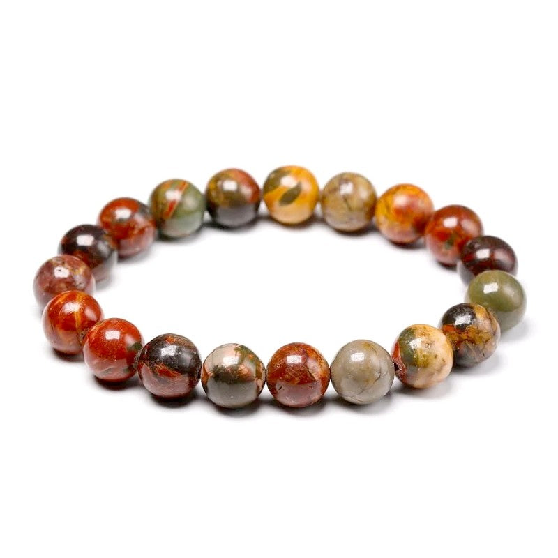 Bracelet for men or women - natural stone 8 mm - Picasso Jasper