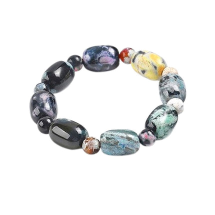 Bracelet femme acier inoxydable pierres naturelles agate Bracelet pierres naturelles Bijouxmode