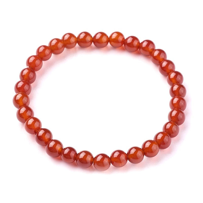 Pulsera para hombre o mujer - piedras naturales de cornalina